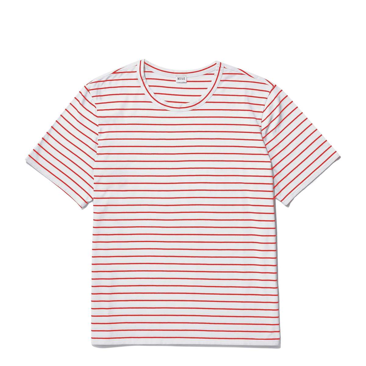 Kule The Modern Tee - White/Poppy Pinstripe - Image 1 of 1