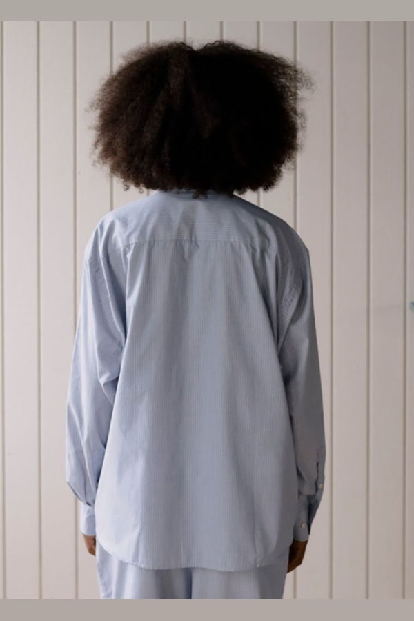 Baserange Claude Shirt - Blue Stripe