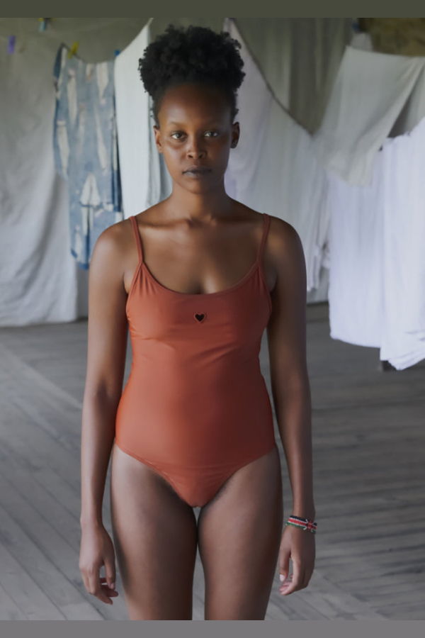 Baserange Heart Swimsuit - Marocco Brown