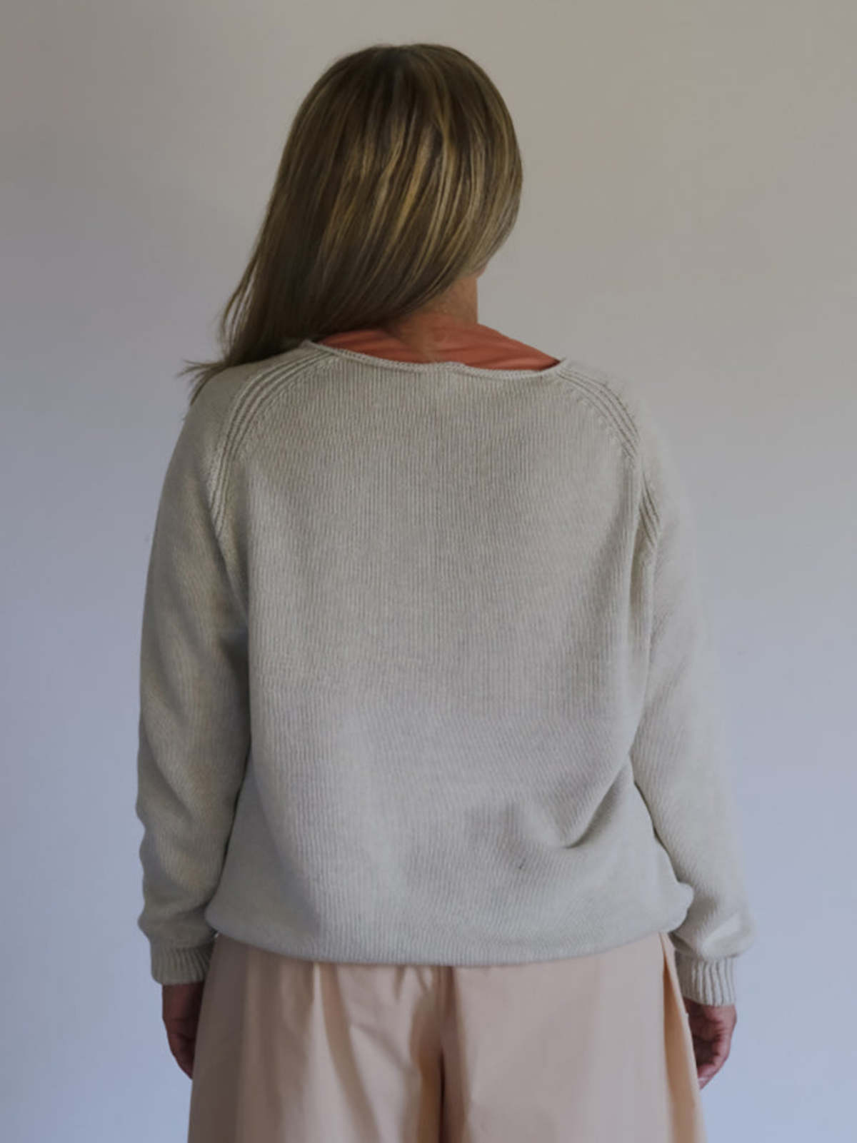 Baserange Soar V-Neck Sweater - Grey Melange - Image 2 of 4