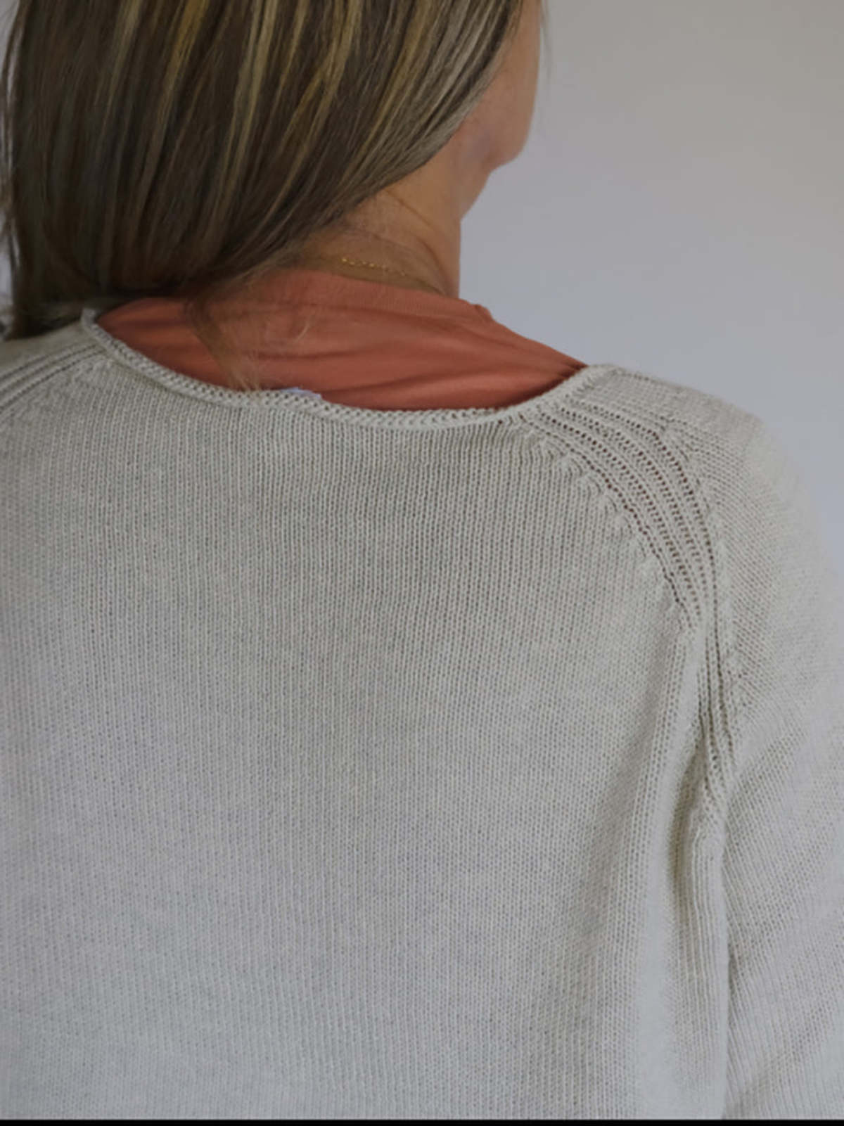 Baserange Soar V-Neck Sweater - Grey Melange - Image 3 of 4
