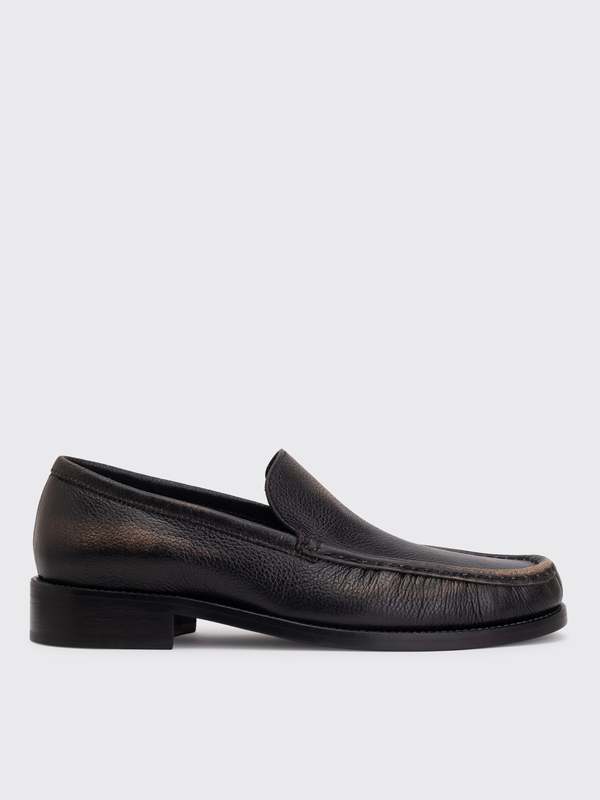Acne Studios Leather Loafers - Beige/Black Acne Studios Leather Loafers - Beige/Black