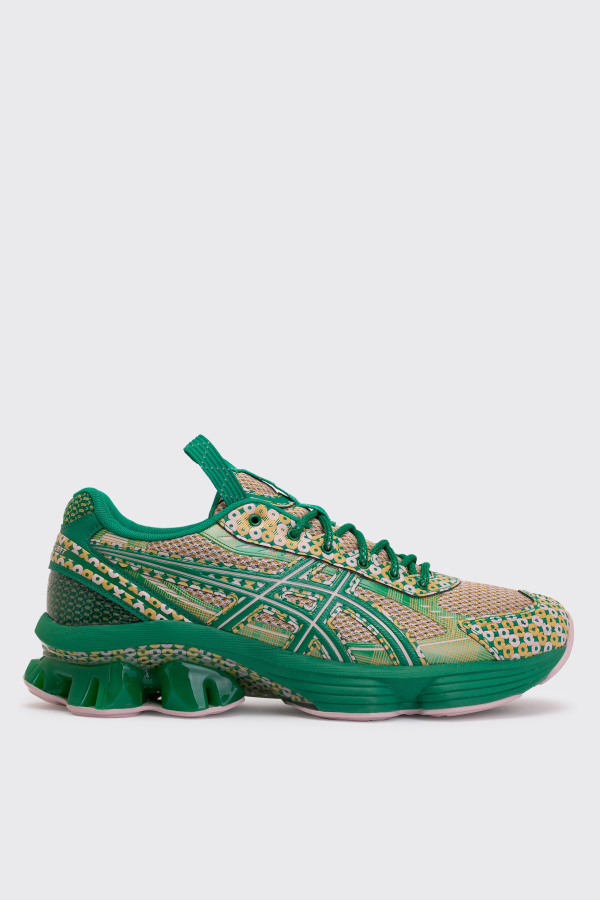 ASICS US7-S Gel-Kinetic Fluent Sneakers - Pink/Green