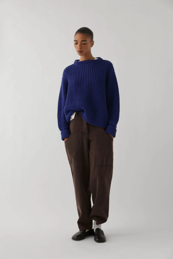 James Street Co. Chunky Lowe Pullover in Cotton