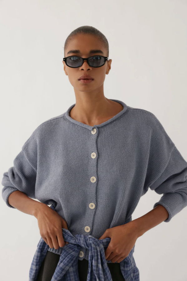 James Street Co. Oversized Peri Cardigan in Cotton Cardigan