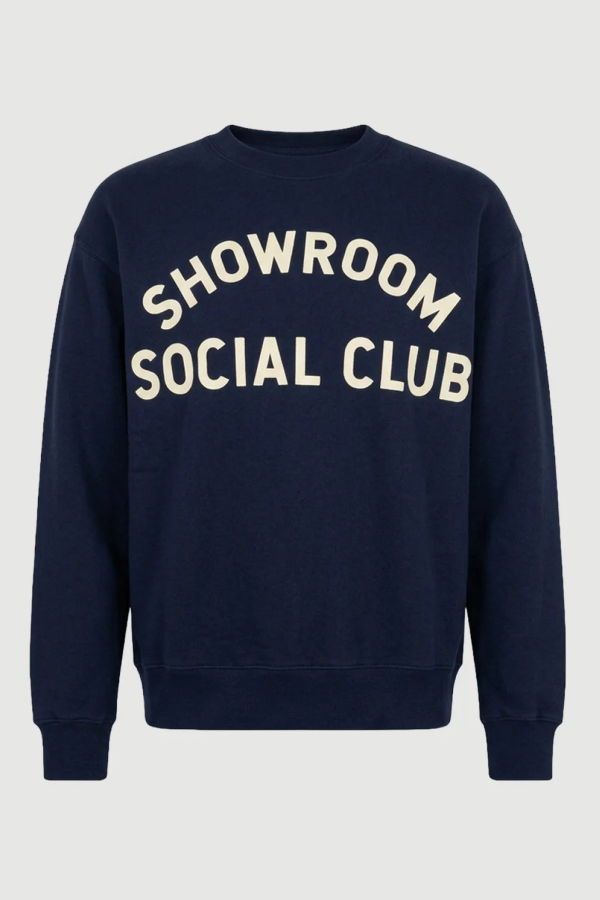 Gym Class Surfers Showroom Social Club Sweatshirt - Navy