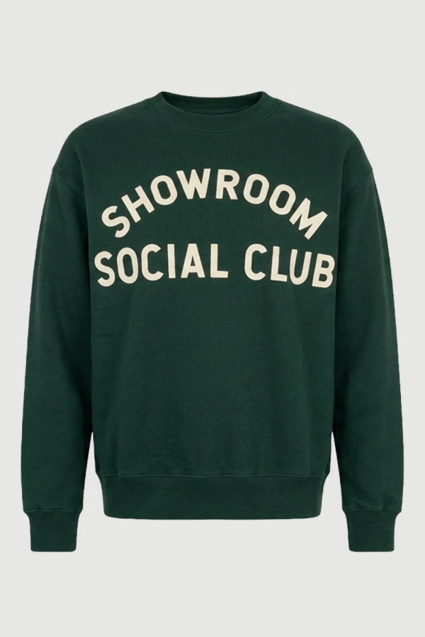 Gym Class Surfers Showroom Social Club Sweatshirt - Green