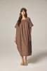 amente Jacquard Pull Over Dress - Mocha - Thumbnail 2