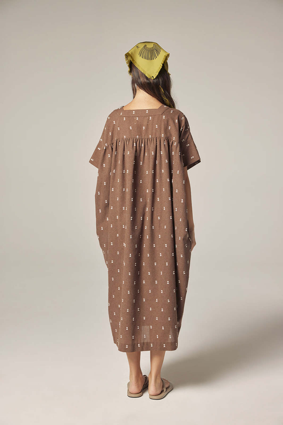amente Jacquard Pull Over Dress - Mocha - Image 10 of 10