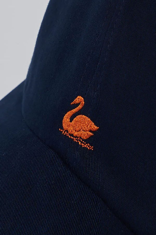 Merz b. Schwanen Swan Logo Cap Organic Gabardine