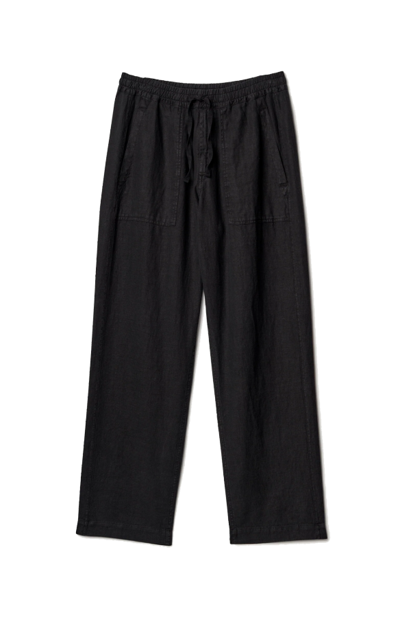 Merz b. Schwanen Worker's Linen Drawstring Pants