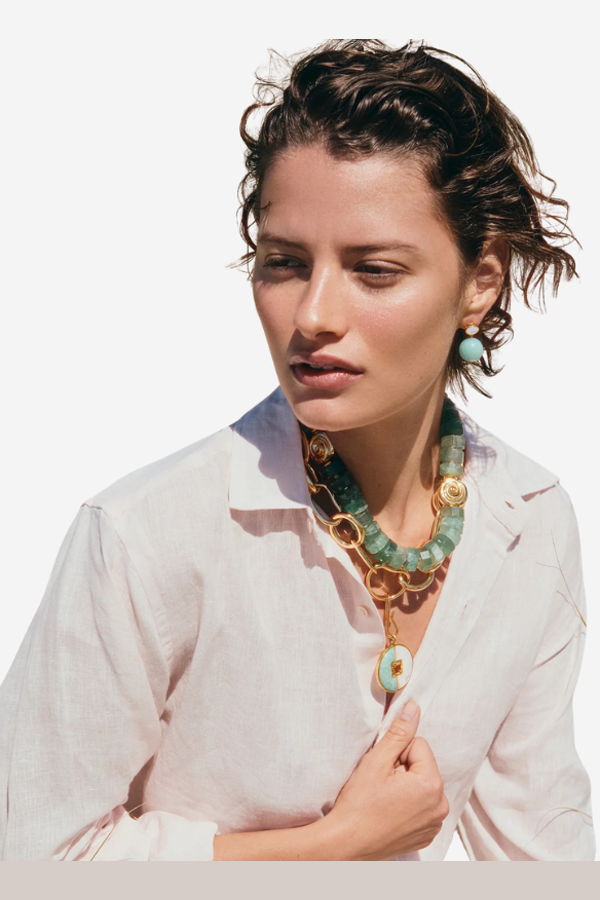 Lizzie Fortunato Nautilus Collar Necklace