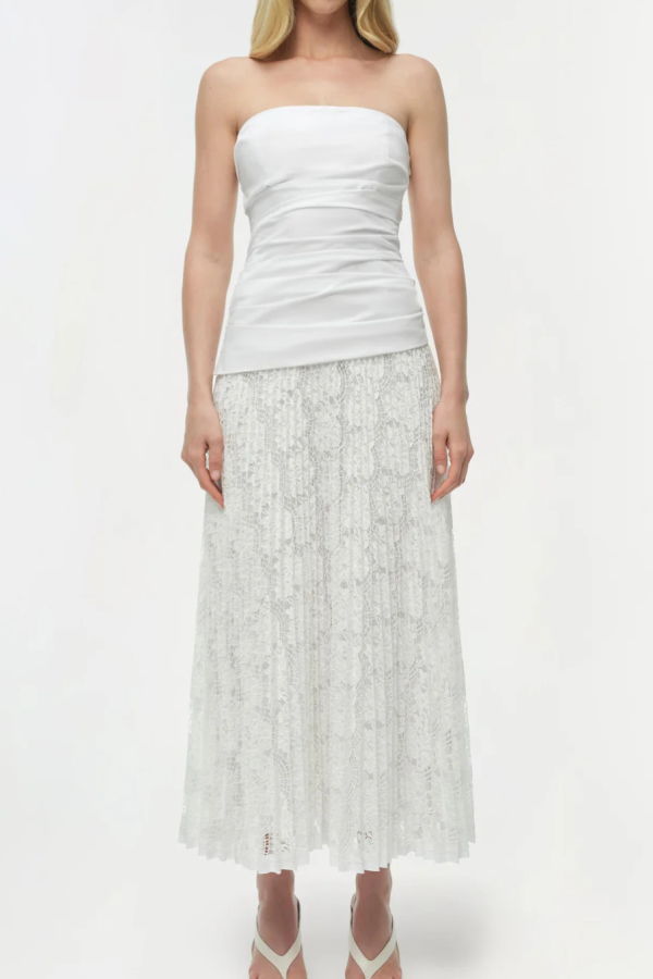 Jonathan Simkhai Annalise Cotton Lace Midi Dress