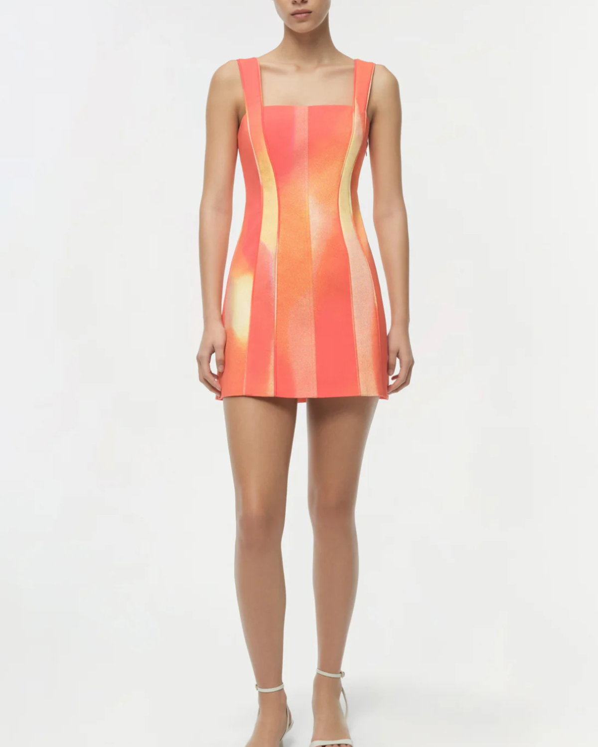 Jonathan Simkhai Calyx Mini Dress - Golden Hour Sunset - Image 2 of 4