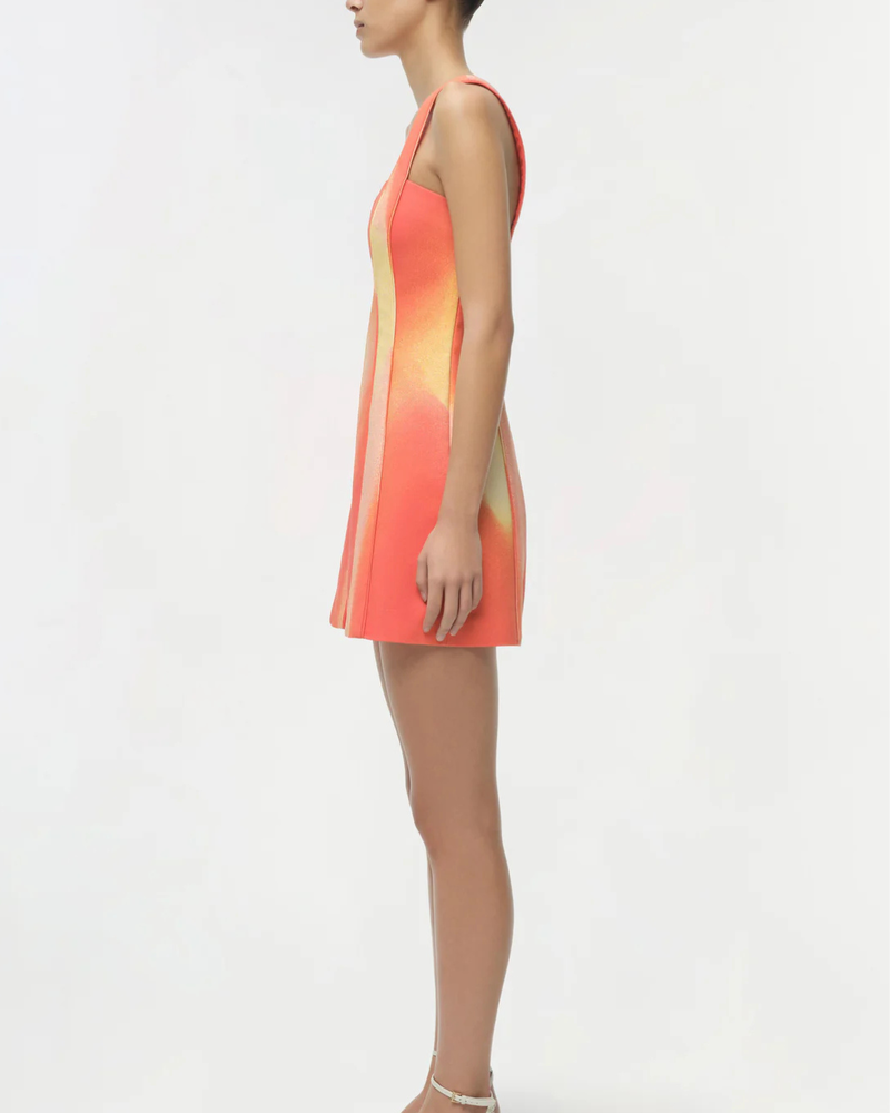 Jonathan Simkhai Calyx Mini Dress - Golden Hour Sunset