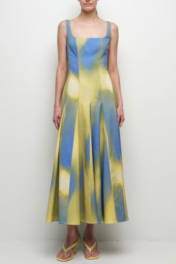 Jonathan Simkhai Lara Midi Dress - Golden Hour Twilight