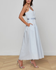L'agence Rima Dress - Pale Mist Blue - Thumbnail 3