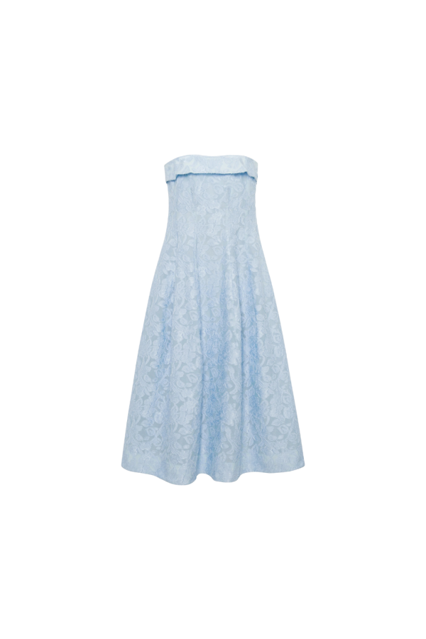 Jonathan Simkhai Valeria Jacquard Midi Dress - Tidepool