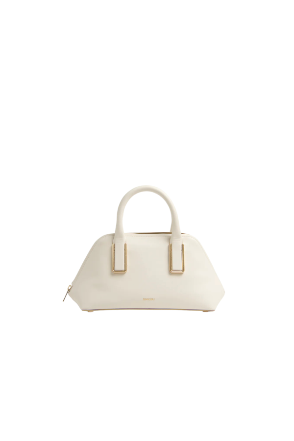 Jonathan Simkhai Wynn Small Leather Top Handle Bag - Alabaster