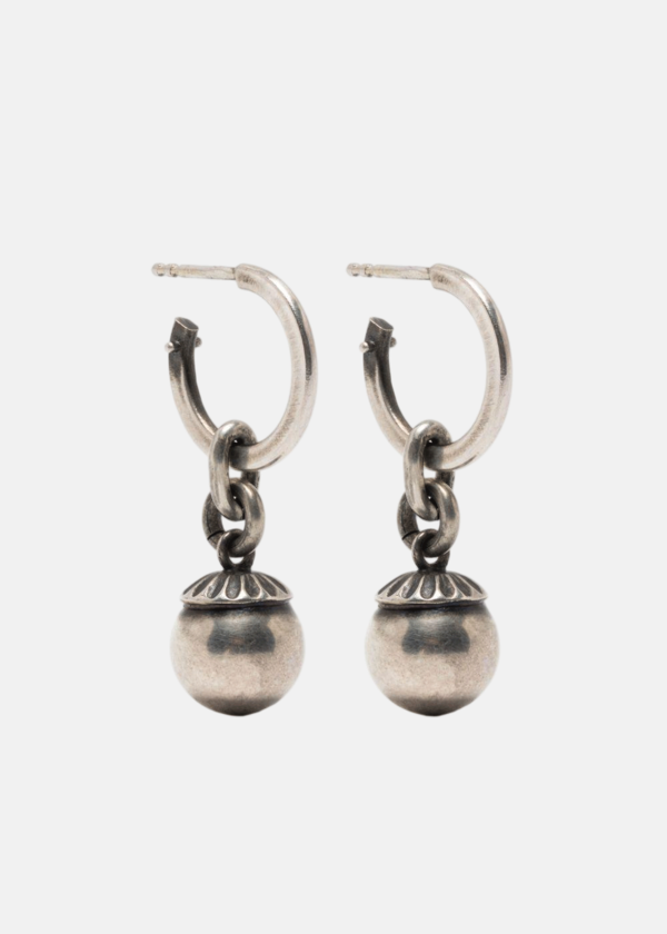 werkstatt:mnchen Silver Bead-Charm Earring - Silver