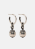 werkstatt:münchen Silver Bead-Charm Earring - Silver - Thumbnail 1