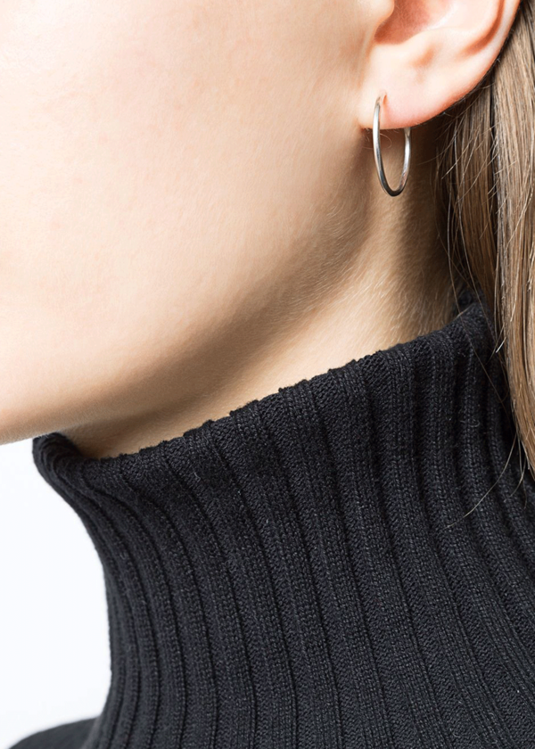 werkstatt:mnchen Silver Hoop Earrings