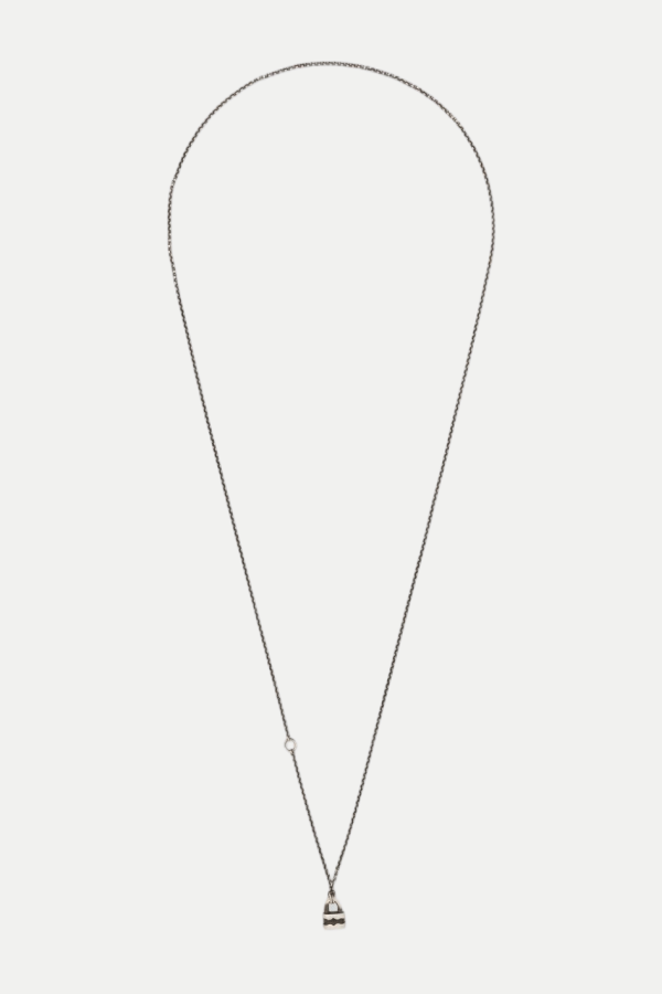 werkstatt:münchen Mini Lock Necklace - Silver 