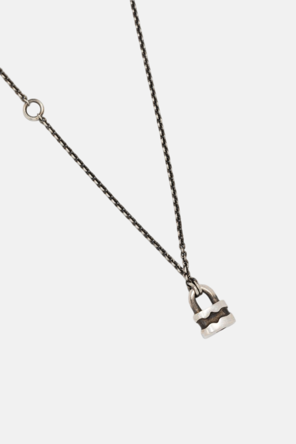 werkstatt:münchen Mini Lock Necklace - Silver 