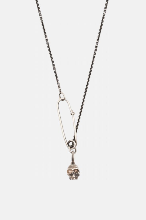 werkstatt:münchen Silver Skull Pendant Necklace
