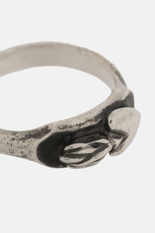 werkstatt:münchen Silver Symbol Heart Ring