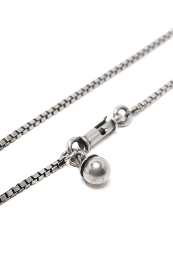 werkstatt:münchen Silver Symbol Pearl Necklace