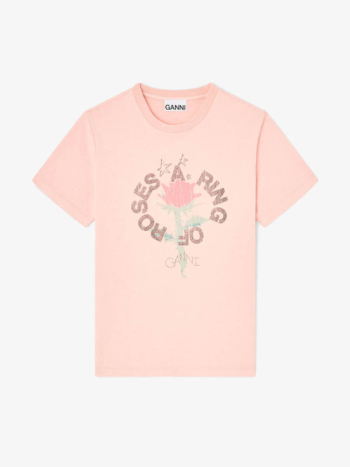 Ganni Future Heavy Jersey T-Shirt - Image 1 of 1