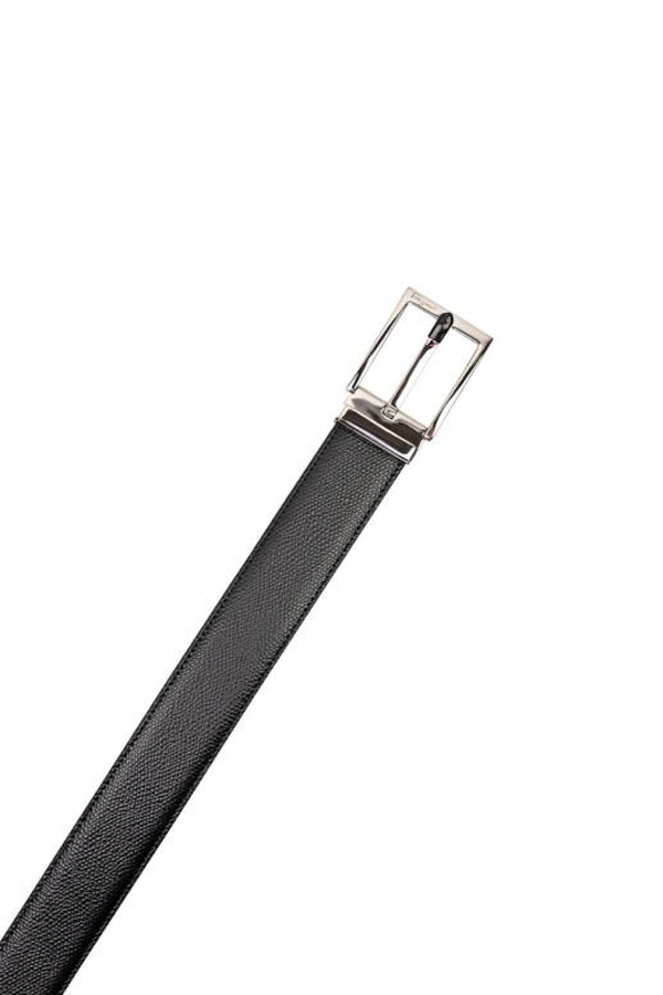 Ferragamo Leather Belt - Black Hickory