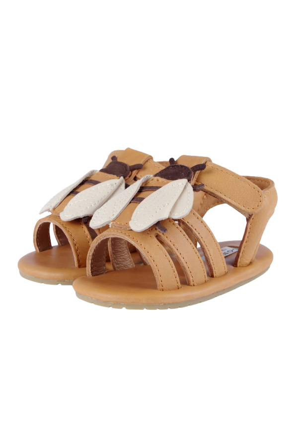 KIDS Donsje Tuti Sky Bee Sandals - Camel Classic Leather