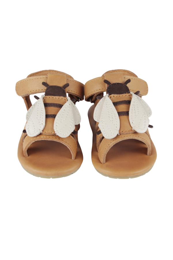 KIDS Donsje Tuti Sky Bee Sandals - Camel Classic Leather