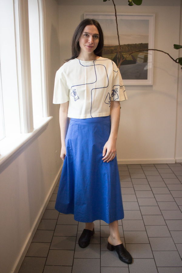 Jennifer Glasgow Volans Fluted Skirt