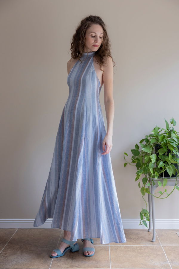 Marigold Celia Dress - Blue Stripe