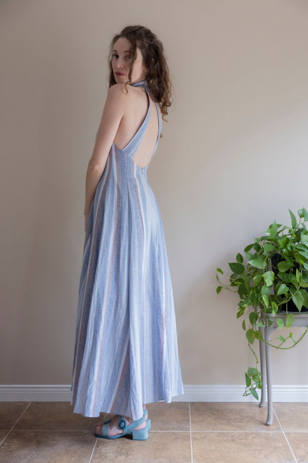 Marigold Celia Dress - Blue Stripe