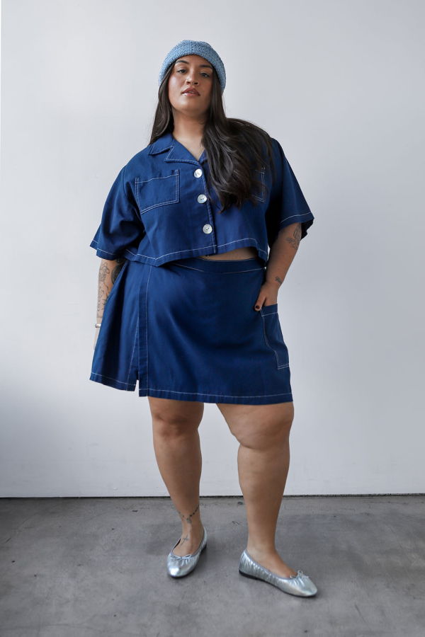 Noble Shell Utility Skort - Navy