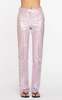 Des Phemmes Jacquard Tailored Pant - Silver/Pink - Thumbnail 1