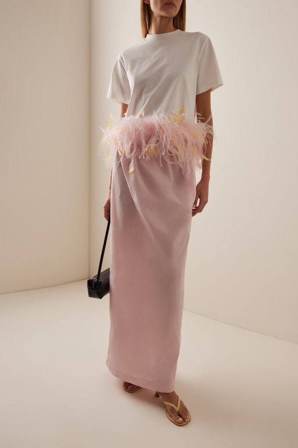 Des Phemmes Parachute Maxi Skirt - Candy Pink