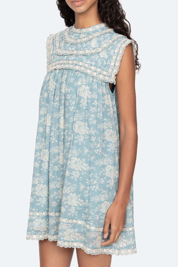 Sea NY Kirsten Print Flared Mini Dress