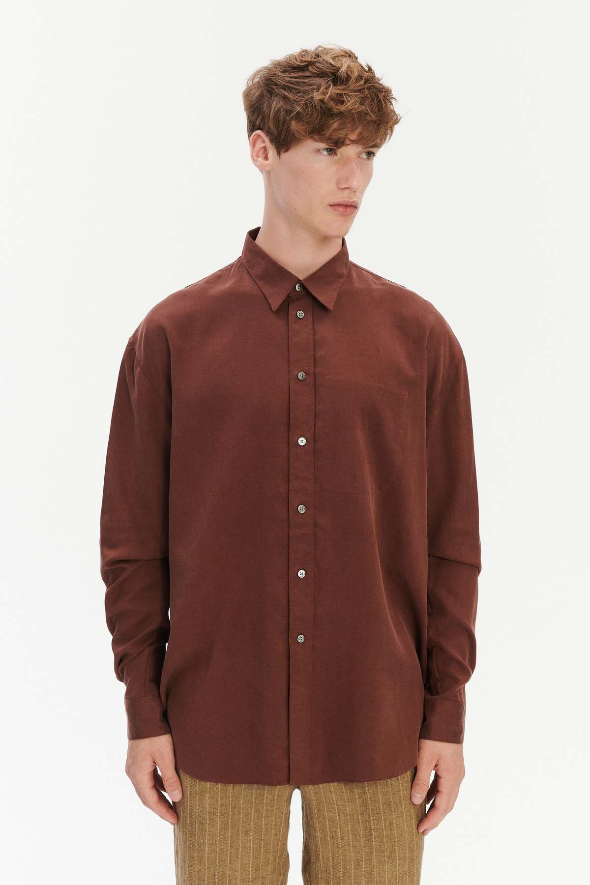 Delikatessen Oversized Shirt in a Japanese Blend of Lyocell and Cotton - Image 2 of 7