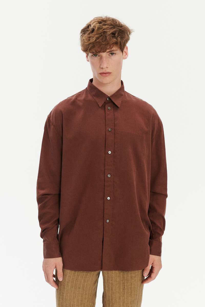 Delikatessen Oversized Shirt in a Japanese Blend of Lyocell and Cotton