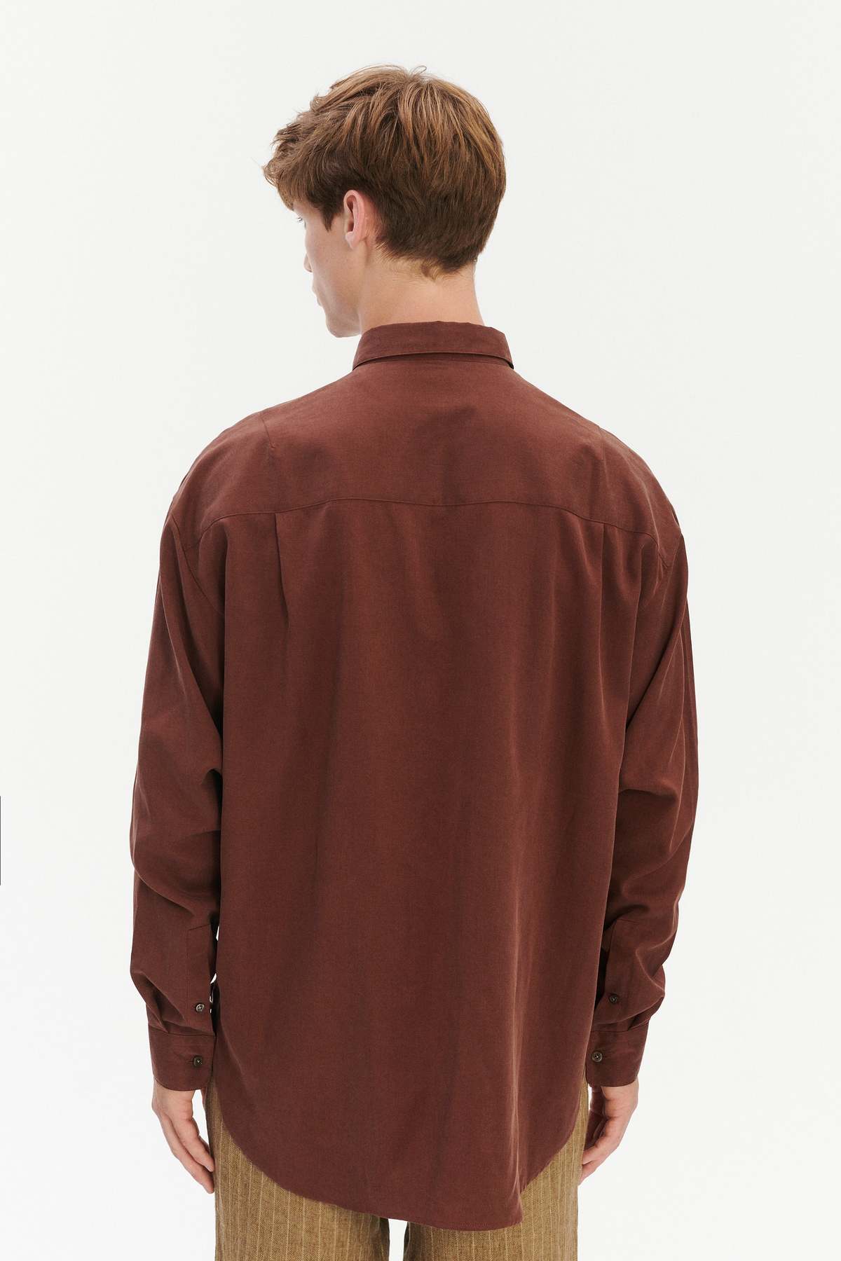 Delikatessen Oversized Shirt in a Japanese Blend of Lyocell and Cotton - Image 6 of 7