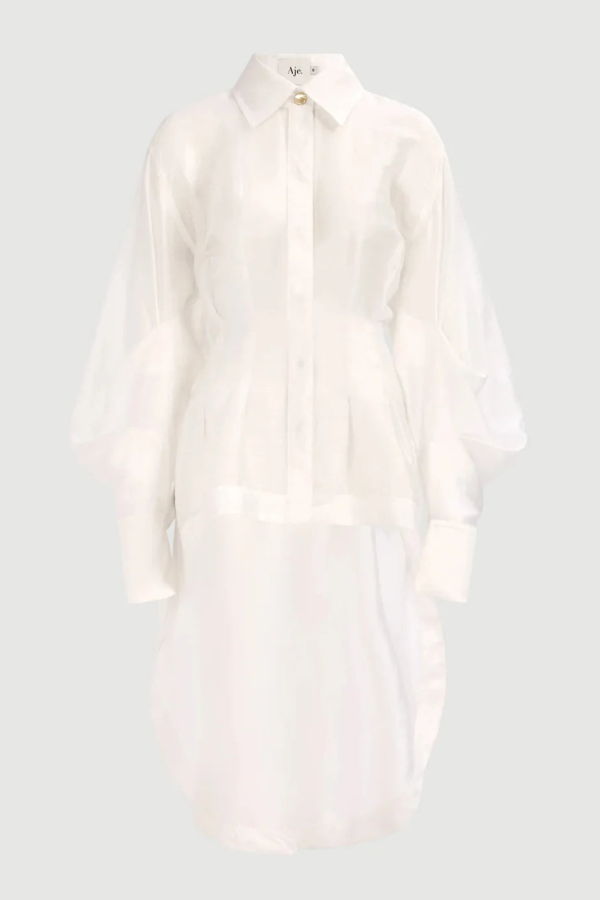 Aje Murphie Long Shirt - White
