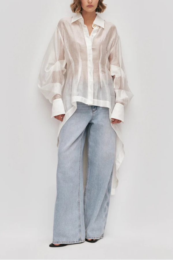 Aje Murphie Long Shirt - White