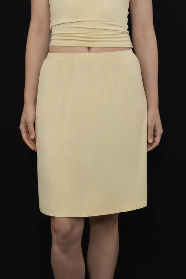 KYE Intimates Recline Bamboo Skirt - Limoncello