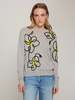 Autumn Cashmere Floral Applique Crew Sweater - Thumbnail 1