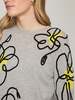 Autumn Cashmere Floral Applique Crew Sweater - Thumbnail 2